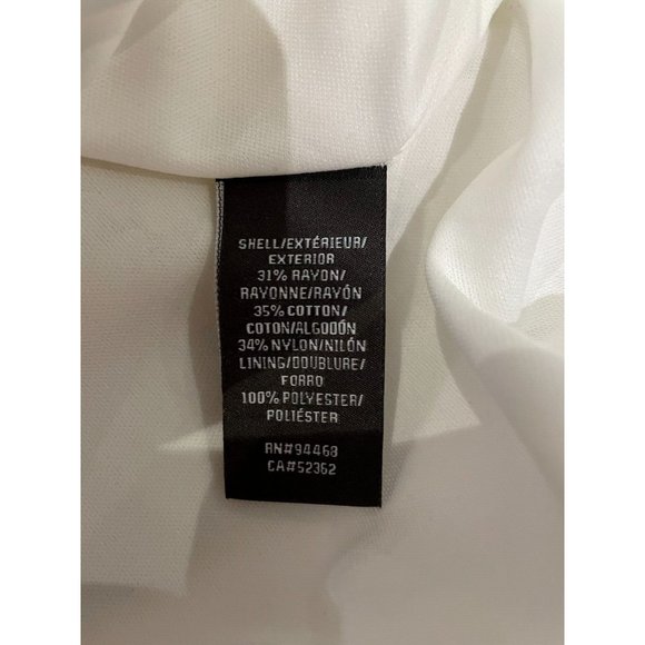 VERA WANG V-Neck Knee-Length lace and flare ivory cocktail bridesmaid Dress sz 8 - Picture 14 of 16